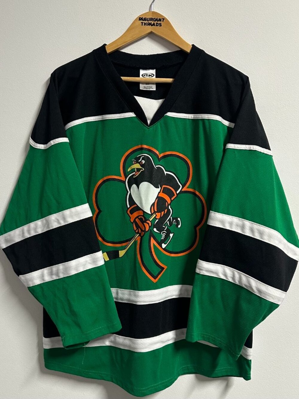 Scranton Penguins AHL Hockey Jersey Green Size Medium Schade #37